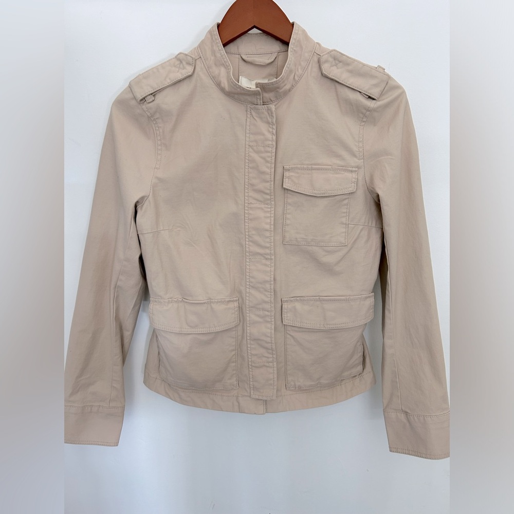 H&M COTTON LIGHT BEIGE JACKET